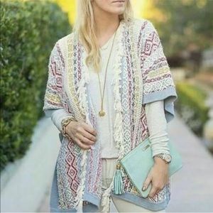 CAbi Love Carol Collection siesta Poncho sweater